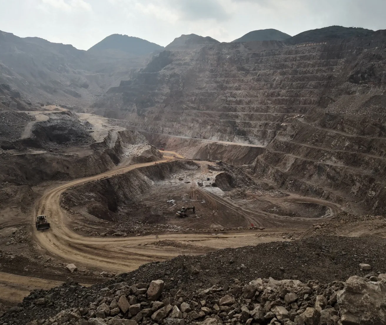 Mineral resources and a rugged mountain landscape